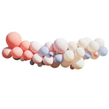 Blush, Nude & Blue Party Balloon Arch Kit