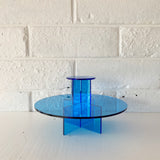 Blue Cake Stand Tiers - Set of 2