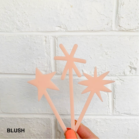 Star Sparkler Toppers - Set of 3