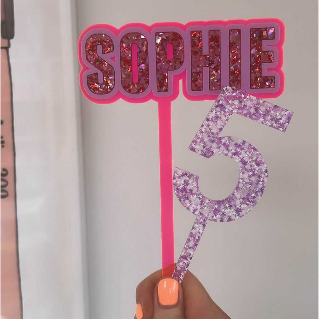 Bold Custom Name Topper – Hello Kit Co.