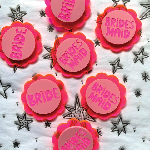 Wholesale - Neon Bridal Badges