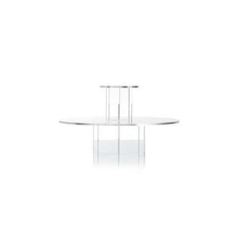 Clear Cake Stand Tiers - Set of 2