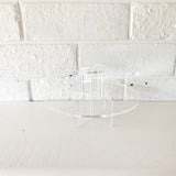 Clear Cake Stand Tiers - Set of 2