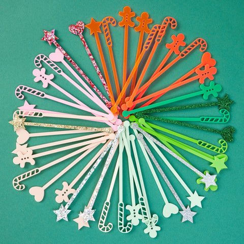 Wholesale - Xmas Drink Stirrers
