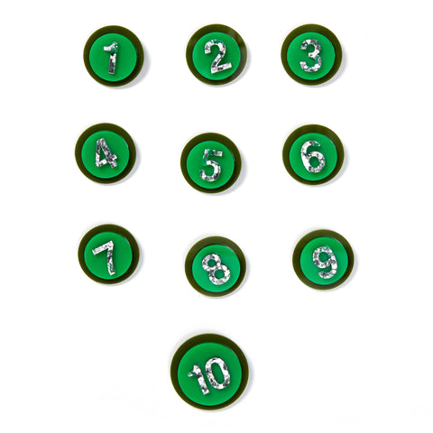 Wholesale - Green/Olive Birthday Badges