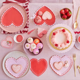 Small Lacey Heart Plates