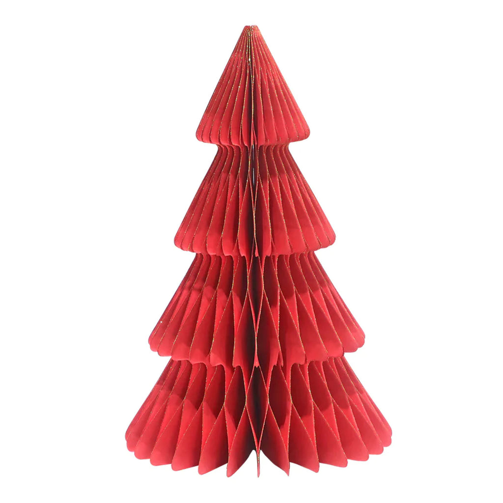 Paper Christmas Tree Red Hello Kit Co.