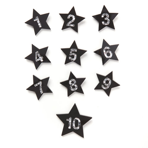Wholesale - Black Star Birthday Badges