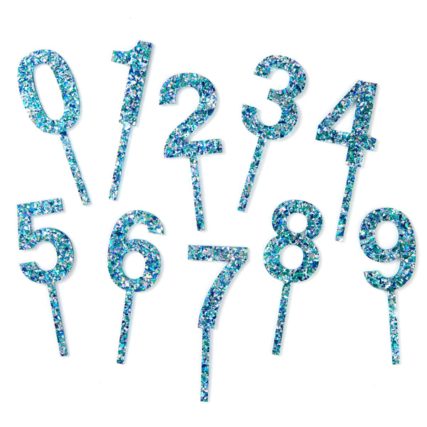 Ice Blue Glitter Cake Topper – Hello Kit Co.