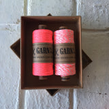 Bakers Twine - Neon Pink/White Stripe