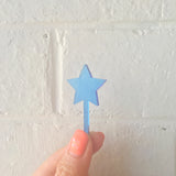 Blue Number Tiny Toppers - Set of 6