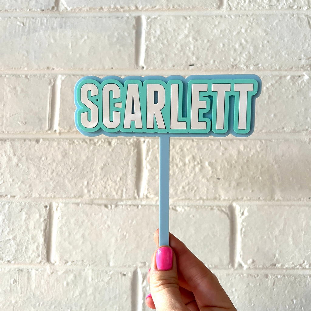 Bold Custom Name Topper – Hello Kit Co.