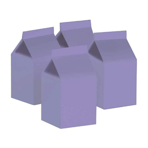 Lilac Milk Box Cartons - Pack of 10