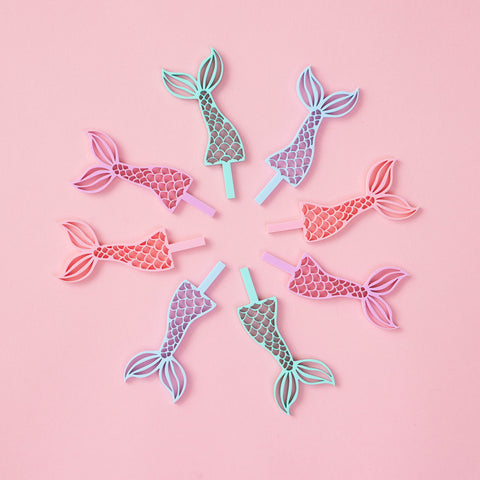 Mermaid Tail Tiny Toppers - Set of 3
