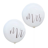 Jumbo Mr & Mrs Balloons