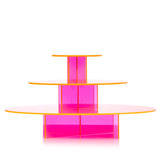 Neon Pink Cake Stand Tiers - Set of 2