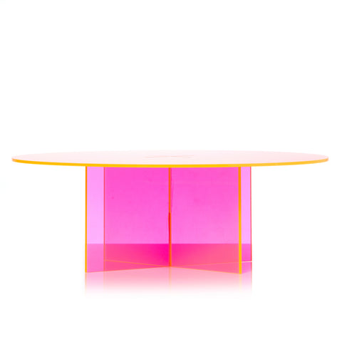 Neon Pink Acrylic Cake Stand