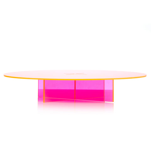 Neon Pink Acrylic Cake Stand