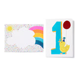 Number 1 Blue Duck Card