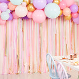 Pastel Streamer & Balloon Party Backdrop
