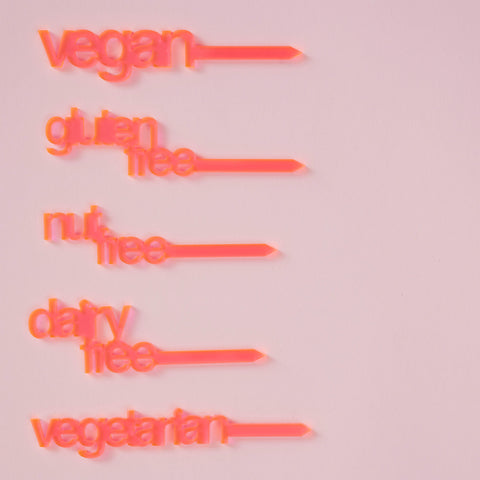 Dietary Markers - Neon Pink