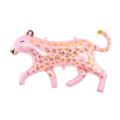 Pink Leopard with Gold Spots Balloon