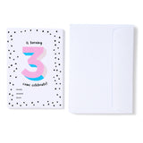 Pink No.3 Invites - Pack of 12