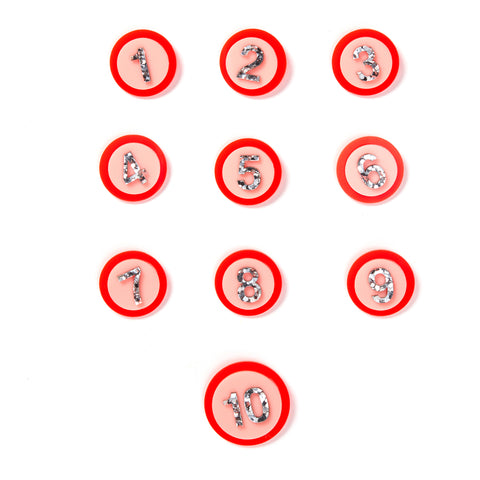 Wholesale - Birthday Badge Red/Pink