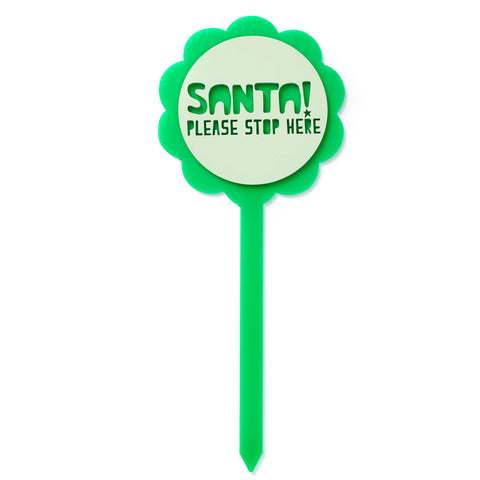 Wholesale - Santa Stop Here Stake