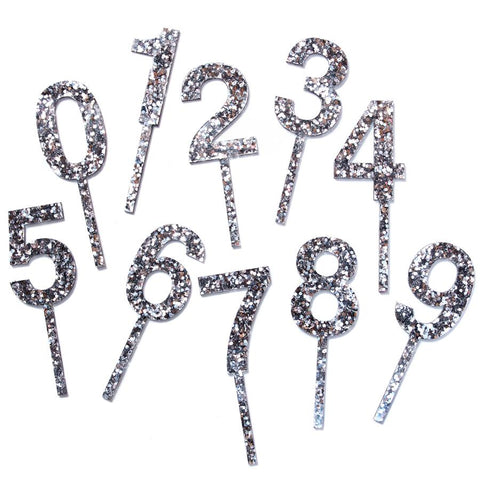 Wholesale - Silver Glitz Cake Toppers