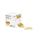 Metallic Gold Heart Stickers - 120 pieces